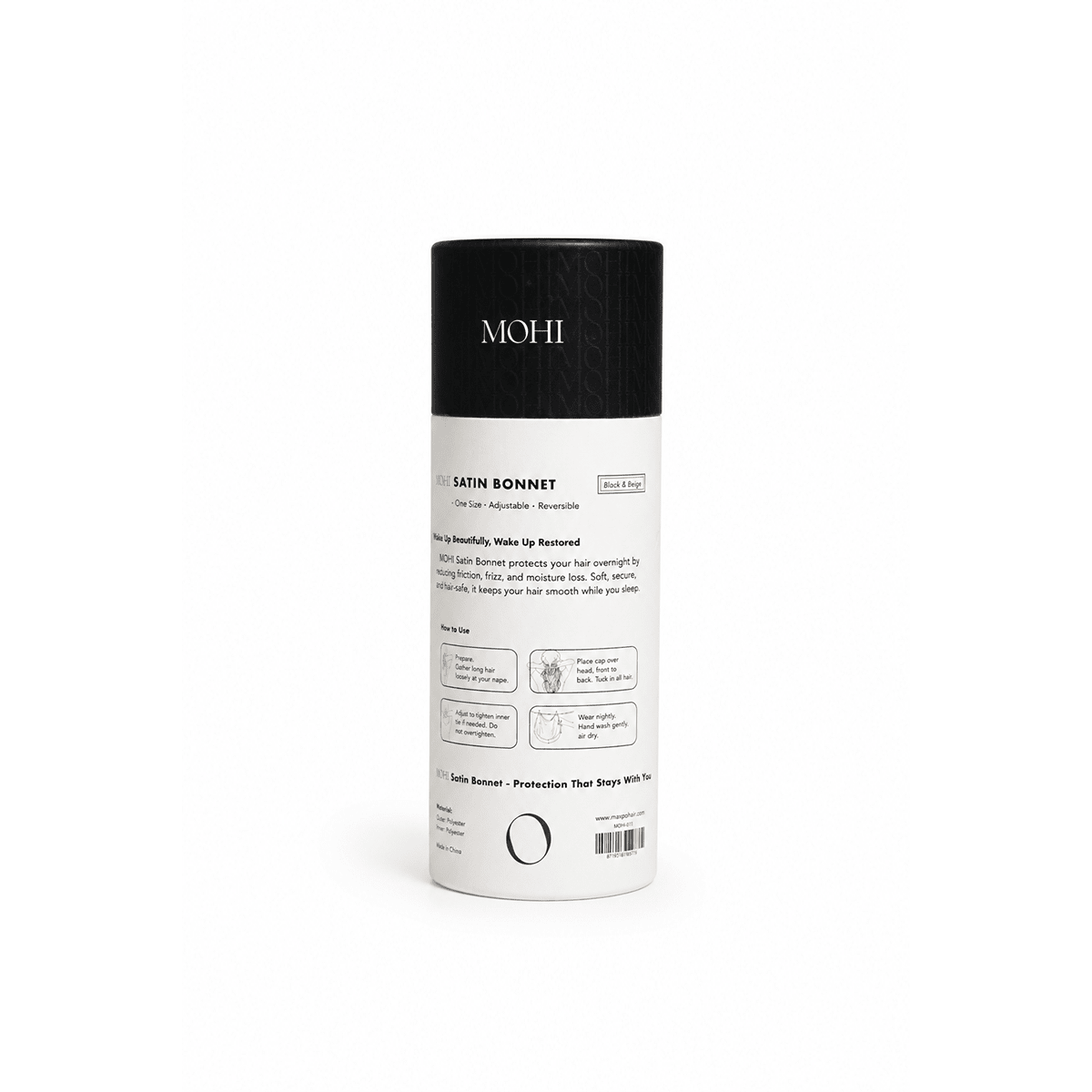 MOHI Bonnet (Black & Beige) - Max Pro x MOHI