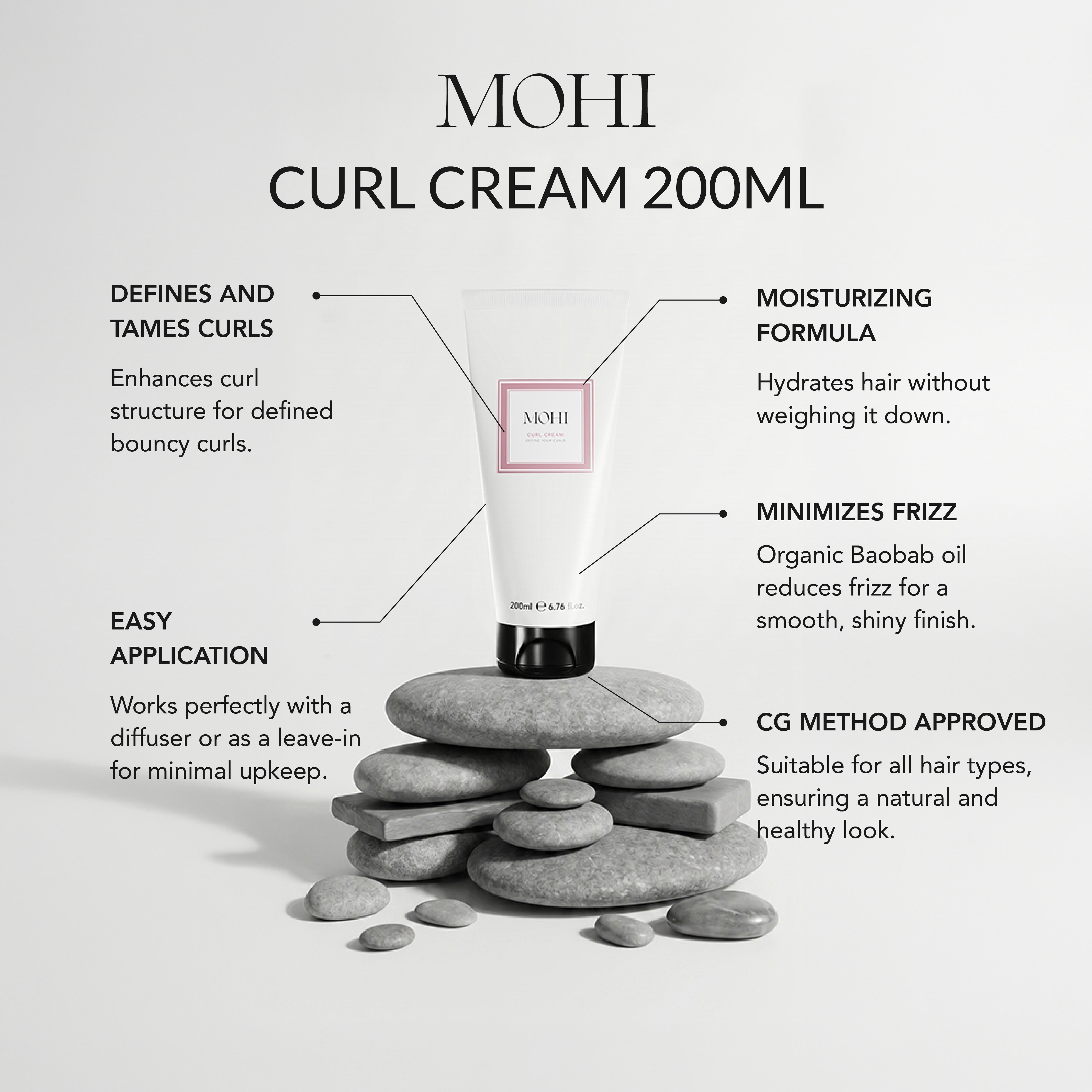 MOHI Curl Cream 200ml - Max Pro x MOHI