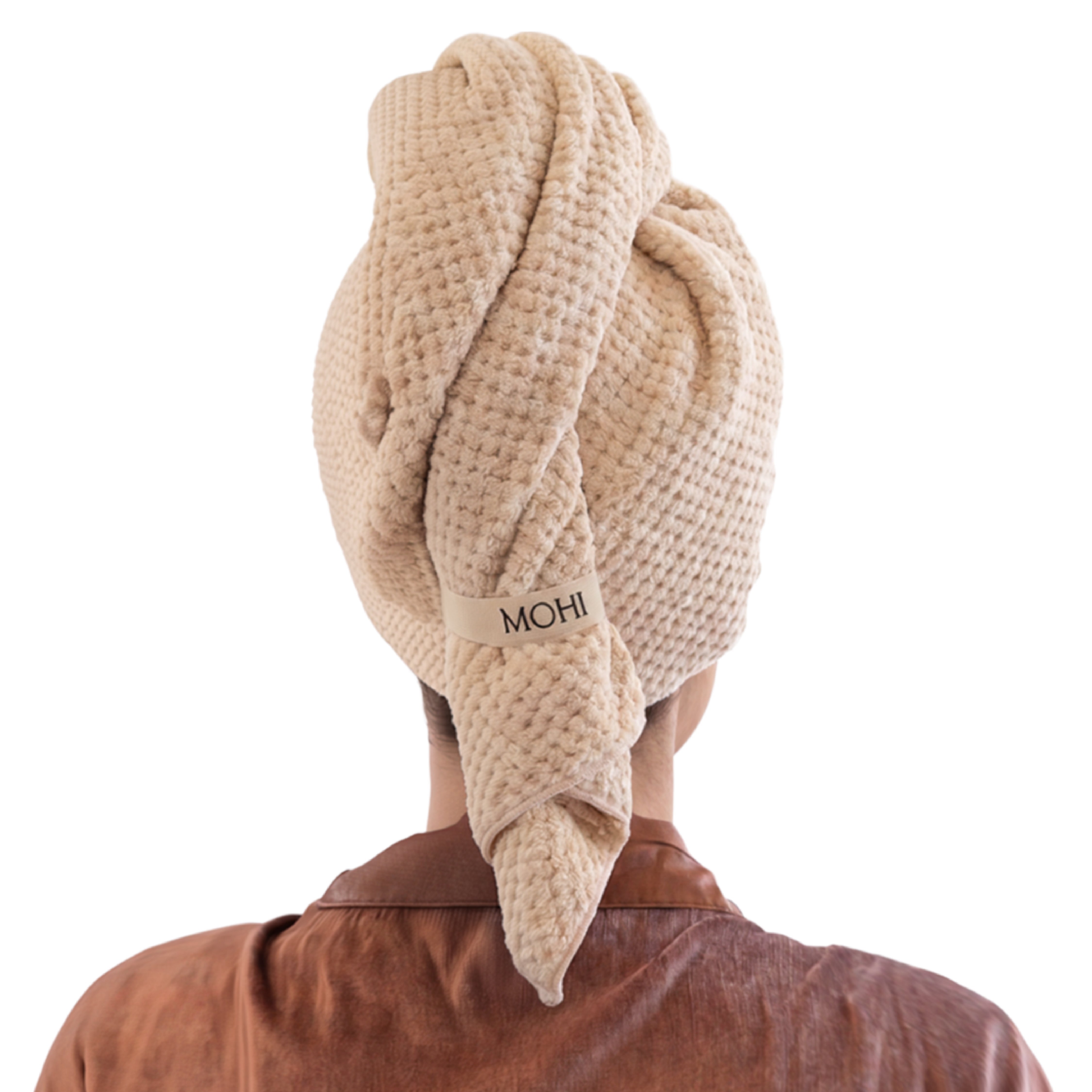 MOHI Microfiber Hair Towel Beige - Max Pro x MOHI
