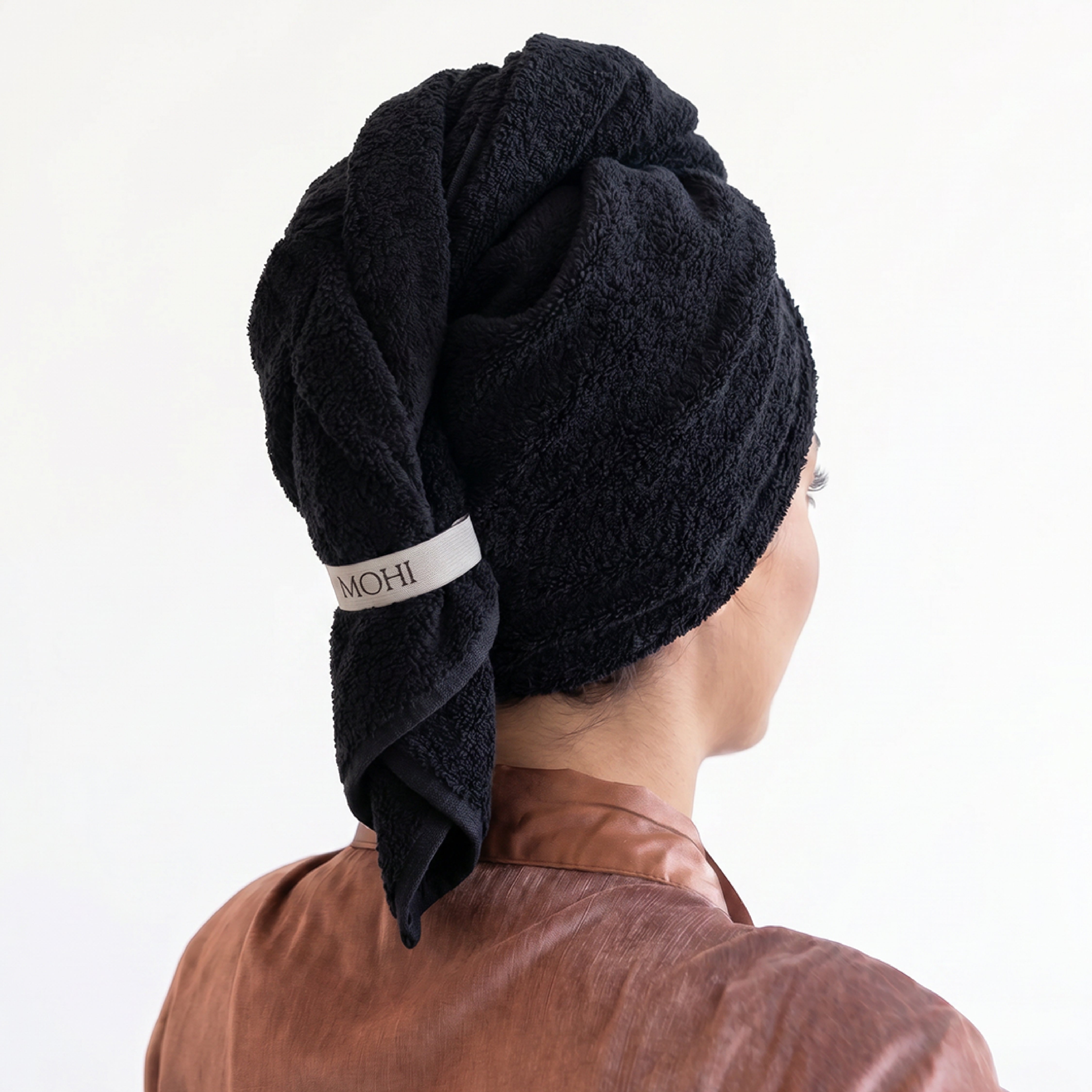 MOHI Microfiber Hair Towel Black - Max Pro x MOHI