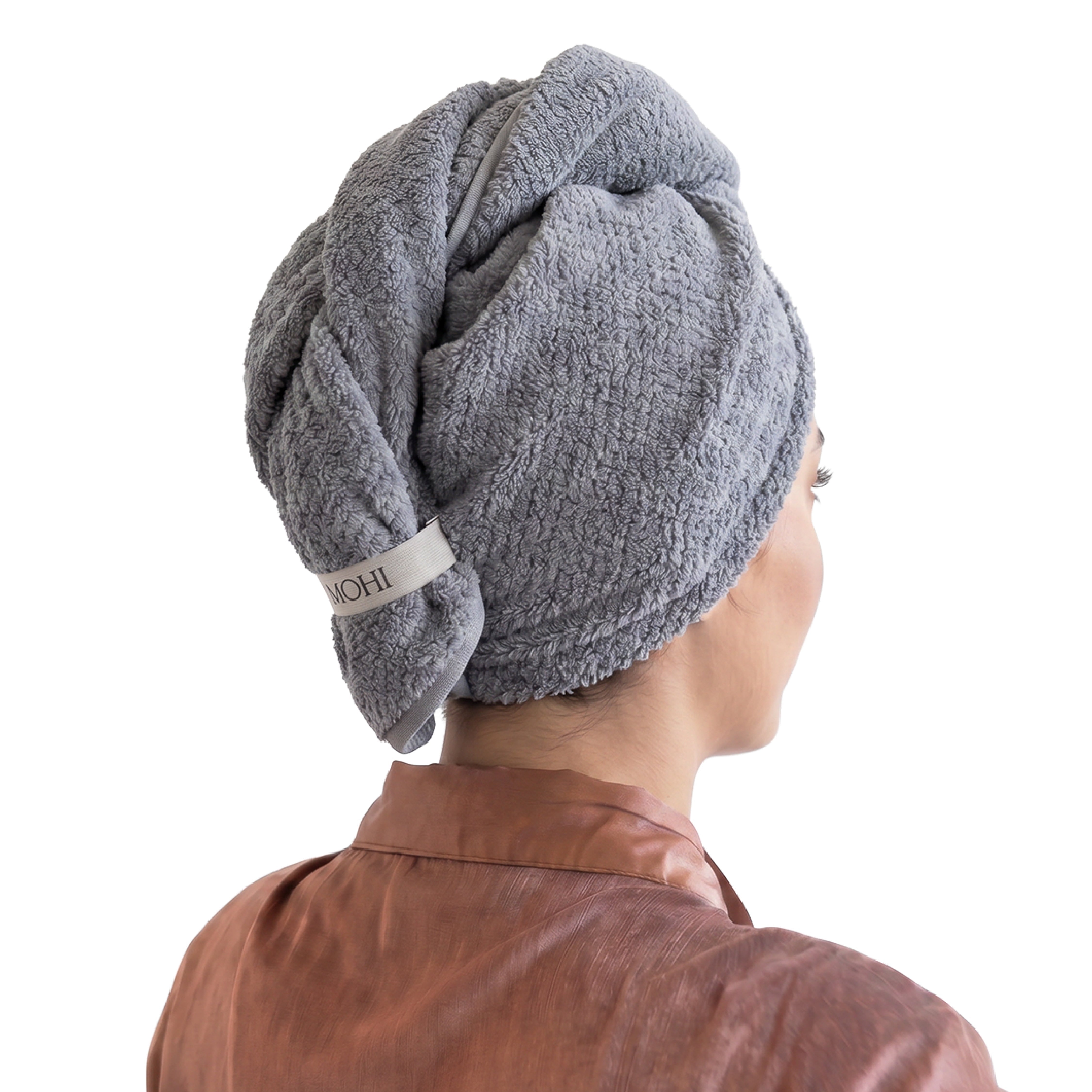 MOHI Microfiber Hair Towel Grey - Max Pro x MOHI