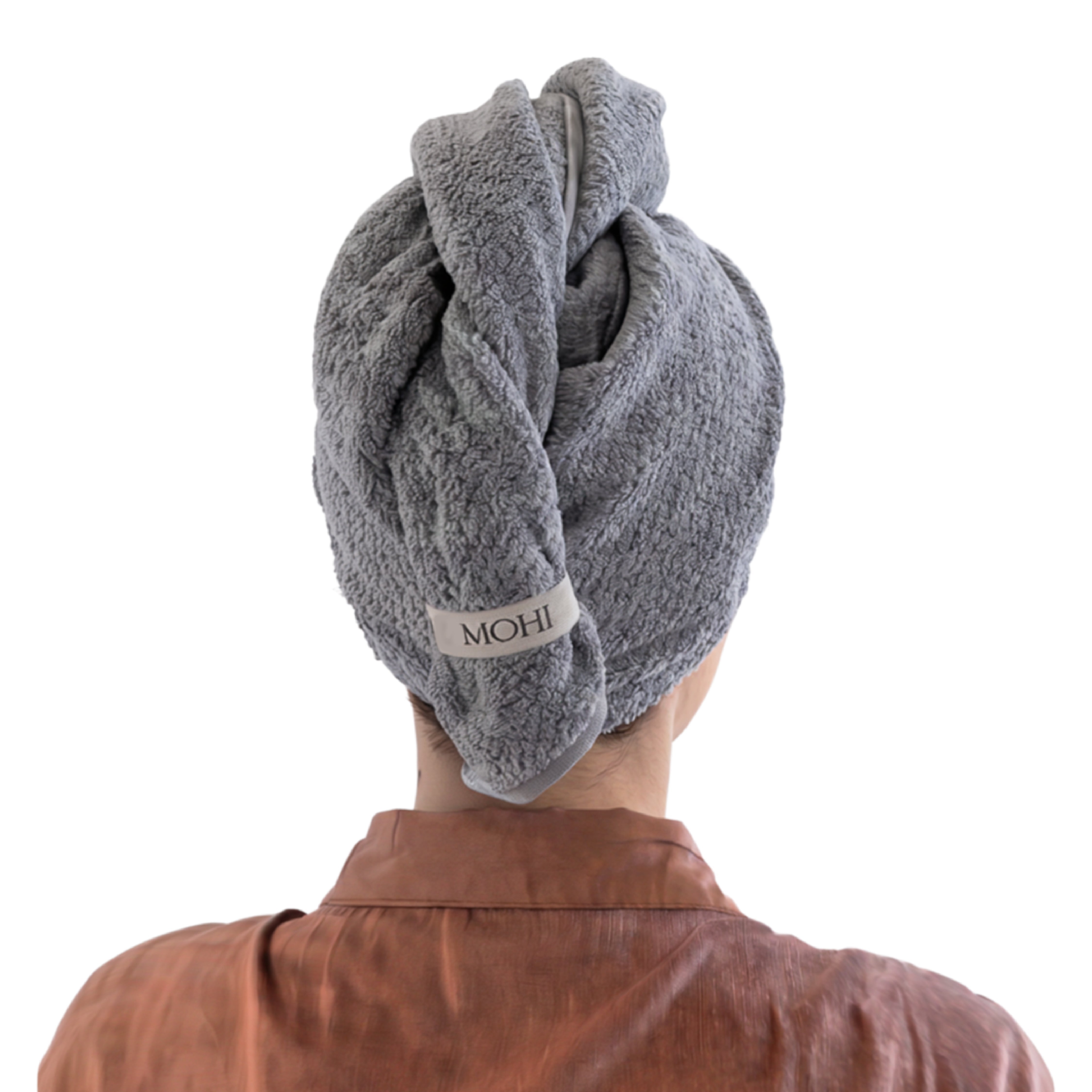 MOHI Microfiber Hair Towel Grey - Max Pro x MOHI