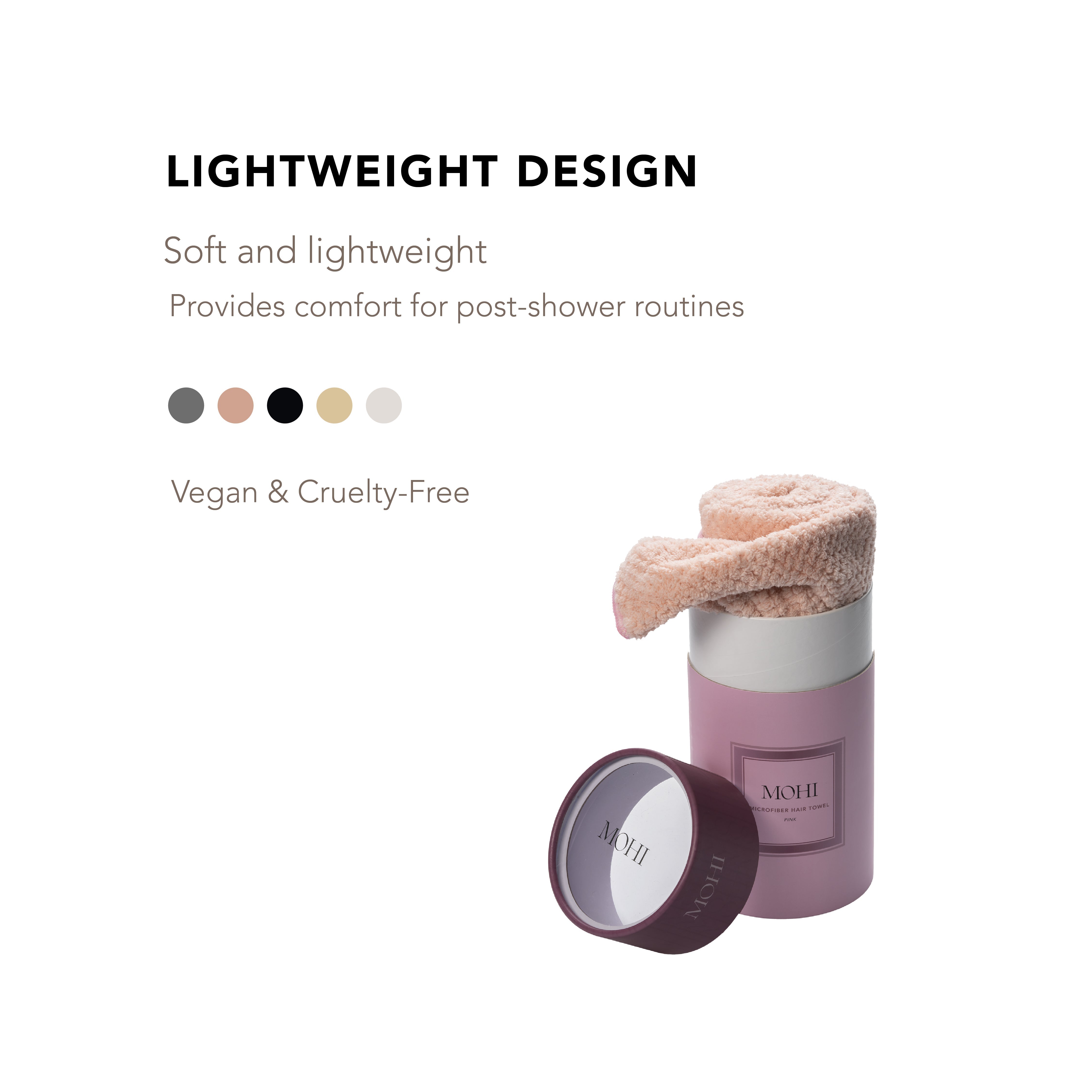 MOHI Microfiber Hair Towel Pink - Max Pro x MOHI