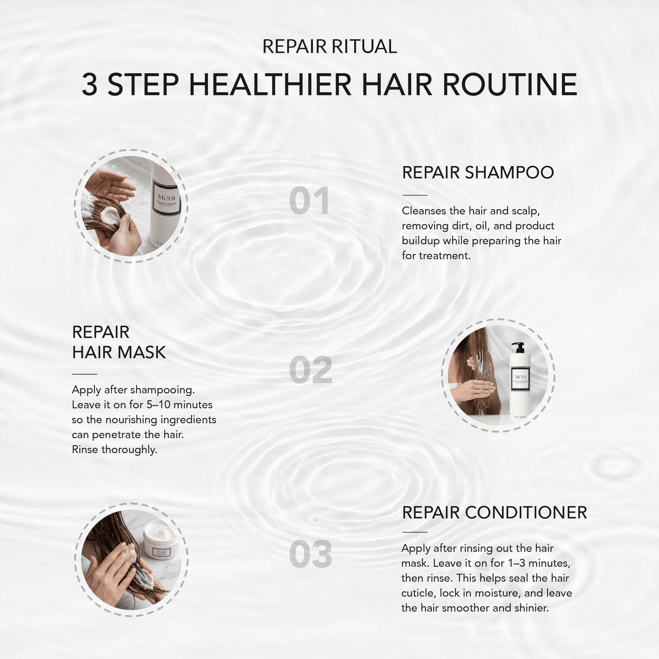 MOHI Repair Shampoo 100ml - Travel Size - Max Pro x MOHI