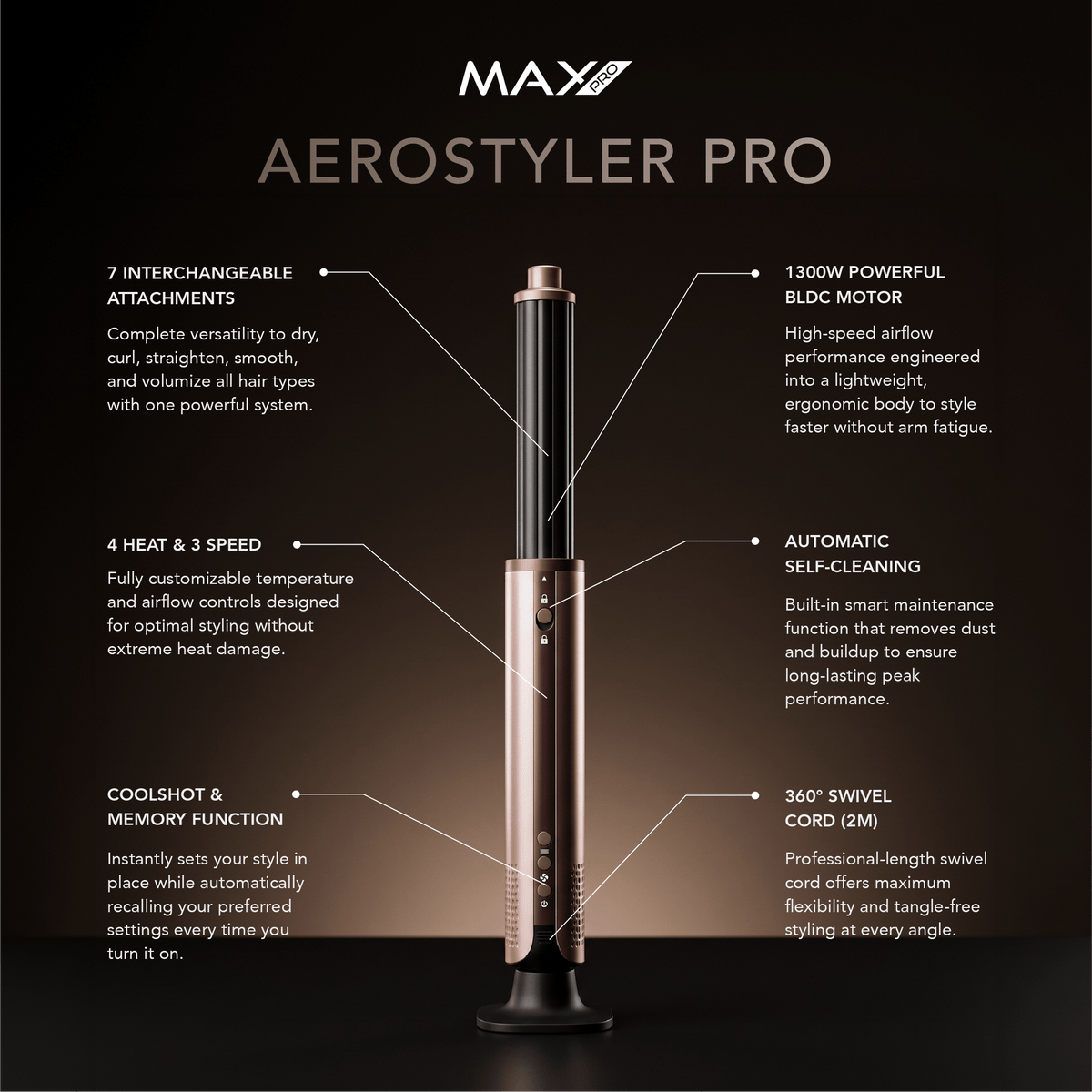 Max Pro Aerostyler Pro - Burnt Blush - Max Pro x MOHI