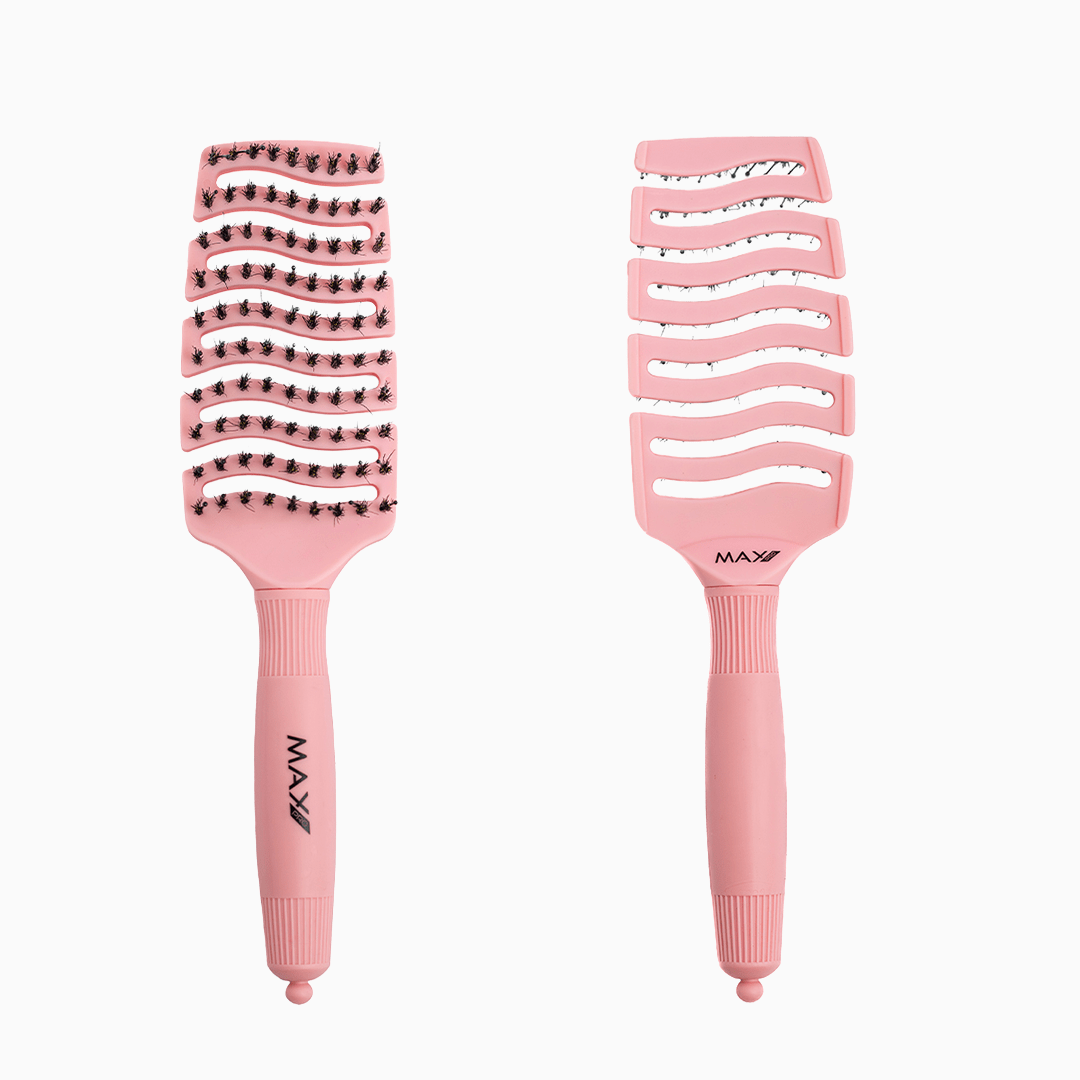 Max Pro Detangler Brush - Pastel Rose - Max Pro x MOHI