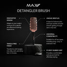 Max Pro Detangler Brush - Rosé Gold - Max Pro x MOHI
