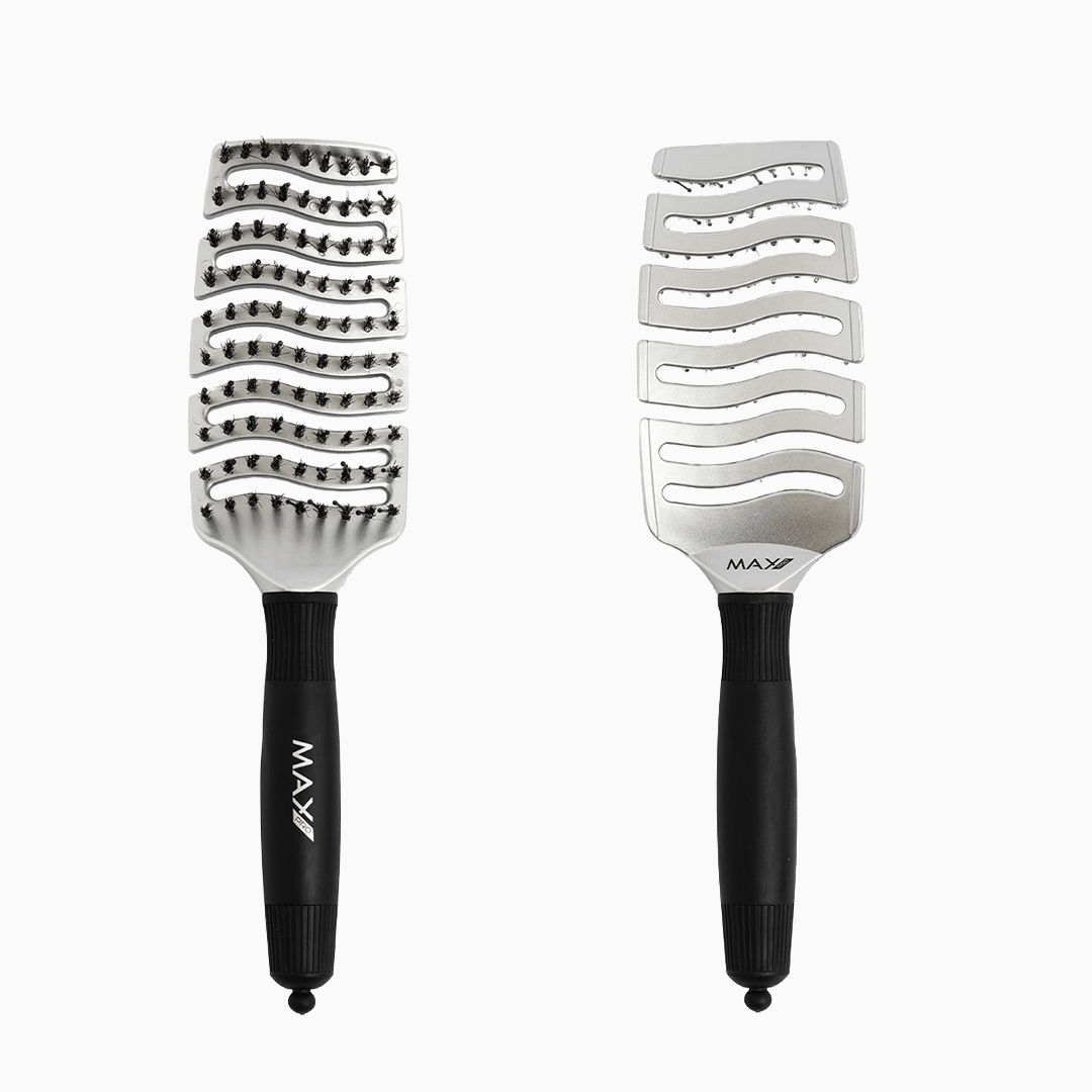 Max Pro Detangler Brush - Silver - Max Pro x MOHI