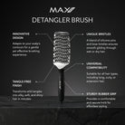 Max Pro Detangler Brush - Silver - Max Pro x MOHI