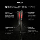 Max Pro Infra Steam Straightener - Max Pro x MOHI