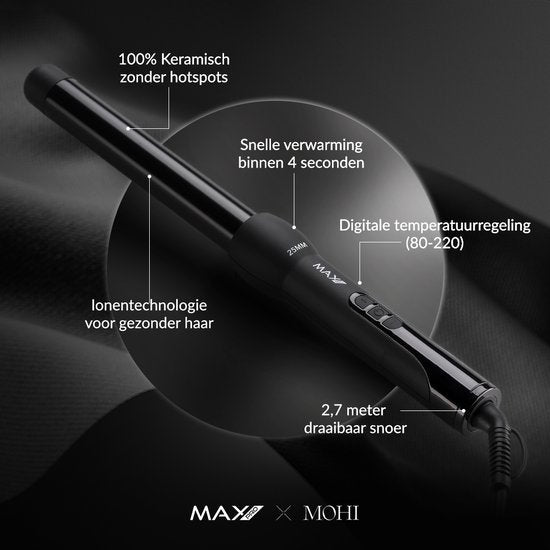 Max Pro Twist 25mm Curling Iron - Max Pro x MOHI