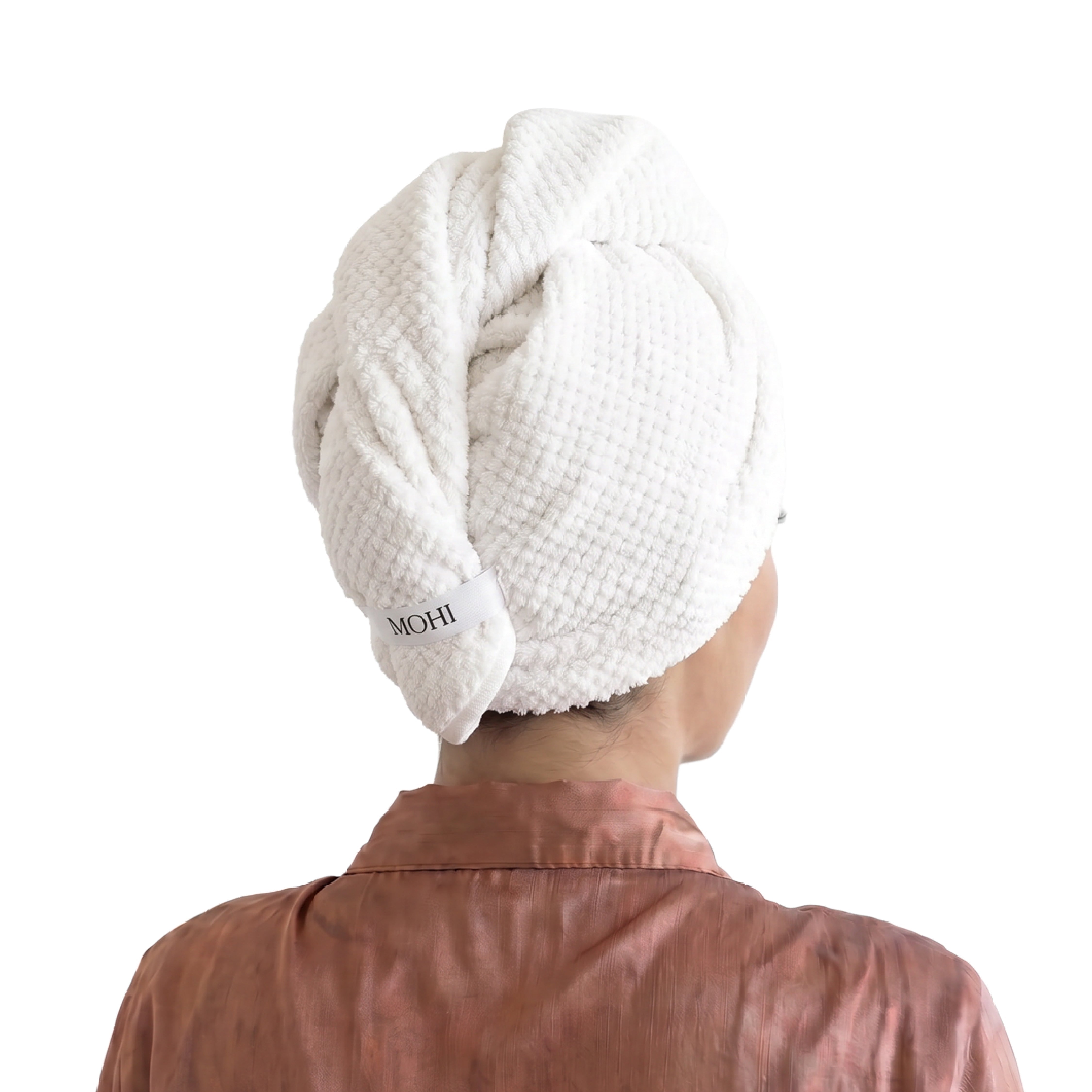MOHI Microfiber Hair Towel White - Max Pro x MOHI