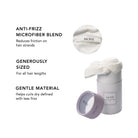 MOHI Microfiber Hair Towel White - Max Pro x MOHI