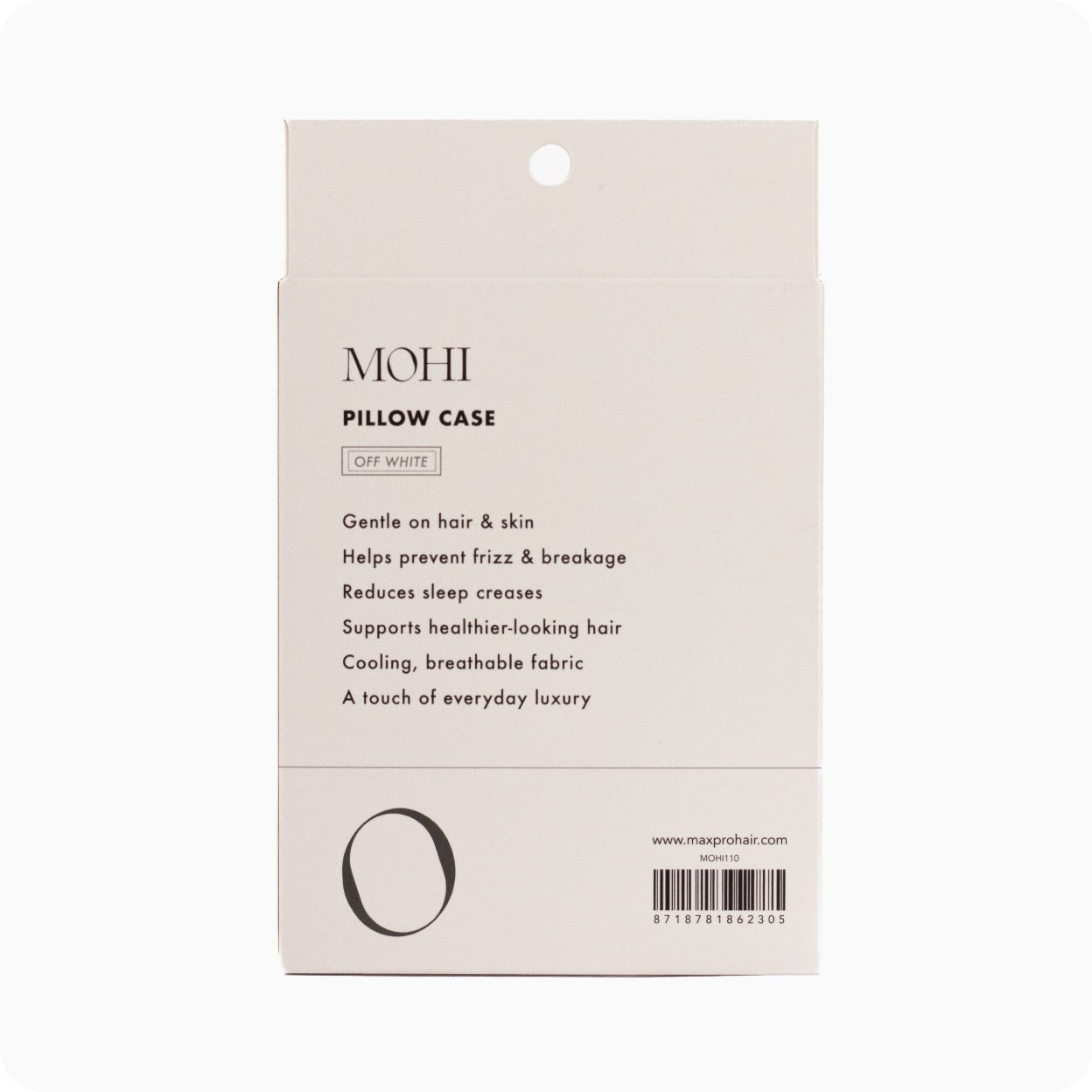 MOHI Satin Pillow Case - Off White - Max Pro x MOHI